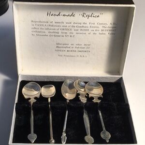 Vintage silver tiny spoons